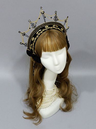 Gothic Lolita Headdress Crown Catene in metallo Accessori per capelli Lolita - milanoo.com - Modalova