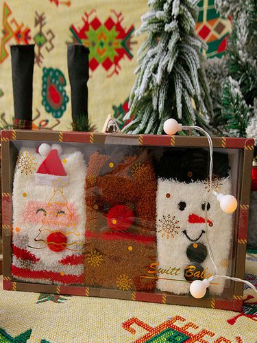 Calzini Poly/Misto cotone Motivo natalizio Regalo di vacanza Abbigliamento per la casa Inverno Caldo Carino Acc - milanoo.com - Modalova