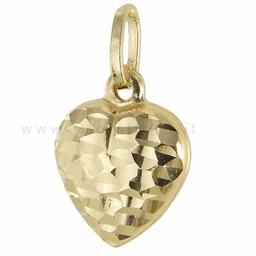 Ciondolo cuore in oro giallo 18 kt - cappagli gioielli - Modalova