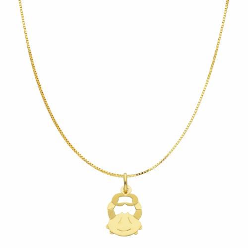 Collana con ciondolo oroscopo - segno zodiacale - in oro giallo cancro - cappagli gioielli - Modalova