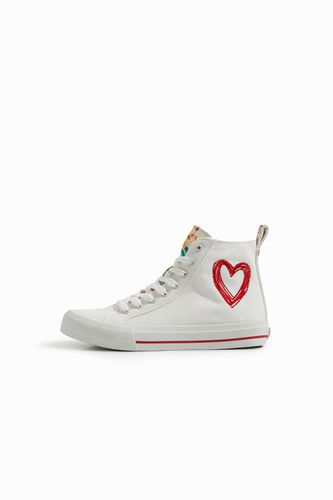 Sneaker alte con cuore - Desigual - Modalova