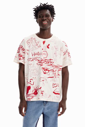T-shirt oversize stampata - Desigual - Modalova