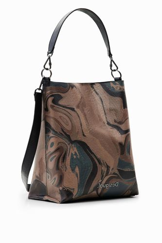 Borsa a secchiello mimetica - Desigual - Modalova