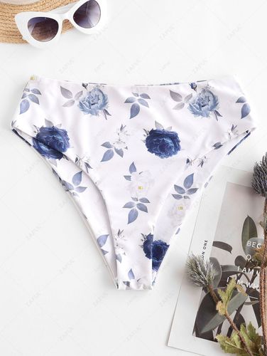 Costume da Bagno Floreale a Vita Alta - ZAFUL - Modalova