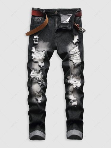 Jeans Strappati con Tasca - ZAFUL - Modalova