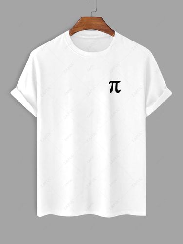 T-Shirt Casuale Stampata con Maniche Corte - ZAFUL - Modalova