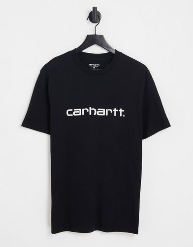 T-shirt nera con scritta-Nero - Carhartt WIP - Modalova