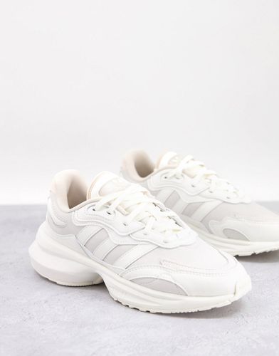 Zentic - Sneakers bianco sporco con linguetta color cipria - adidas Originals - Modalova