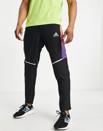 Adidas - Running Own The Run - Joggers neri e multicolore-Nero - adidas performance - Modalova