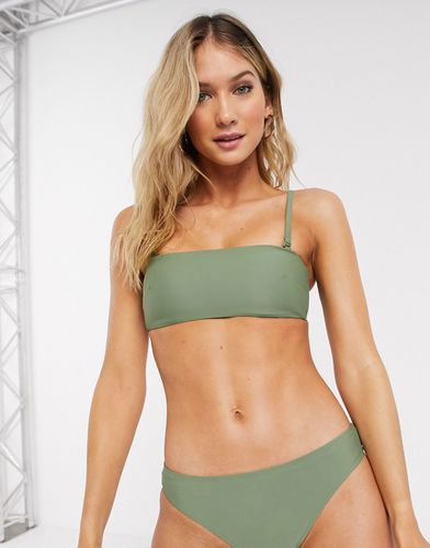 Aerie - Top bikini a fascia verde - Aerie - Modalova