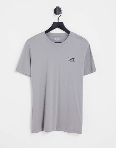 Armani - Core ID - T-shirt grigia con logo-Grigio - EA7 - Modalova