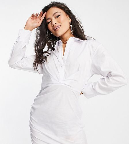 Vestito camicia bianco avvolgente - AsYou - Modalova