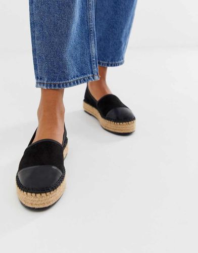 Julee - Espadrilles flatform-Nero - ASOS DESIGN - Modalova