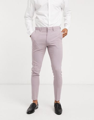 Pantaloni da abito super skinny malva polvere - ASOS DESIGN - Modalova