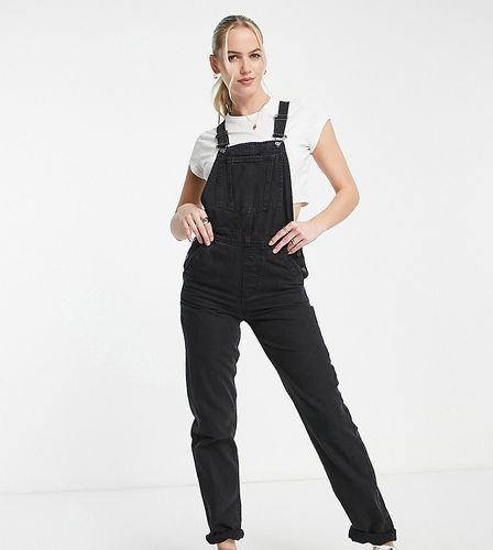 ASOS DESIGN Tall - Salopette di jeans "original", colore nero slavato - ASOS Tall - Modalova
