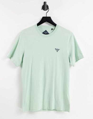 T-shirt color menta con logo piccolo - Barbour Beacon - Modalova