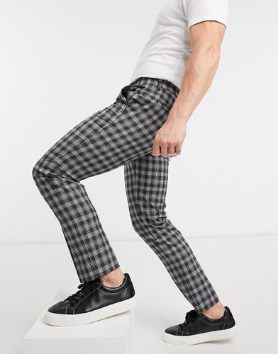 Pantaloni corti skinny a quadri neri e bianchi - Burton Menswear - Modalova