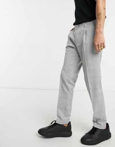 Pantaloni skinny grigi a quadri - Burton Menswear - Modalova