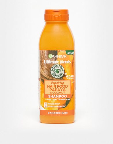 Ultimate Blends Hair Food - Shampoo riparatore alla papaya per capelli danneggiati 350 ml - Garnier - Modalova