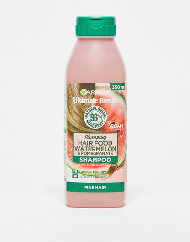 Ultimate Blends Plumping Hair Food - Shampoo all'anguria per capelli sottili da 350 ml - Garnier - Modalova