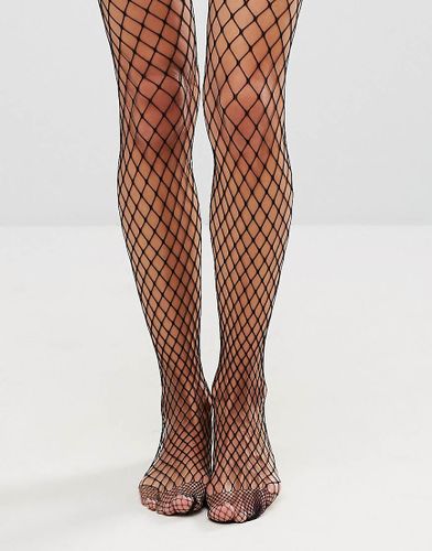 Collant a rete a maglia larga-Nero - Gipsy - Modalova