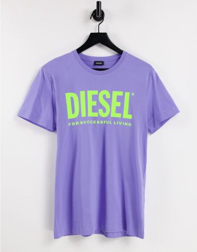 T-Diego - T-shirt viola con logo - Diesel - Modalova