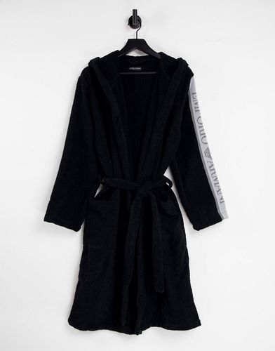 Emporio Armani - Bodywear - Vestaglia nera con fettuccia sulla manica - Emporio Armani Bodywear - Modalova