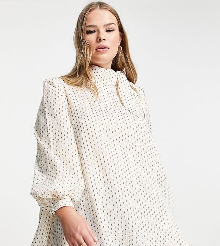 Blusa con fiocco morbido - Fashion Union Plus - Modalova