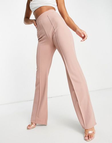 Pantaloni color visone con cuciture - Femme Luxe - Modalova