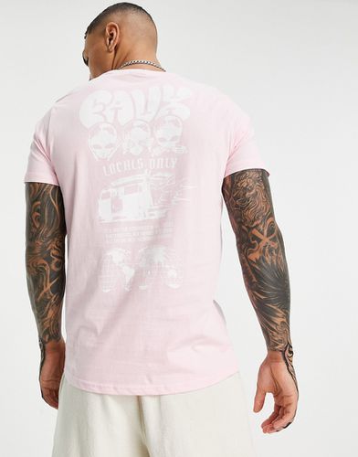 Higher Being - T-shirt rosa con stampa - Friend or Faux - Modalova