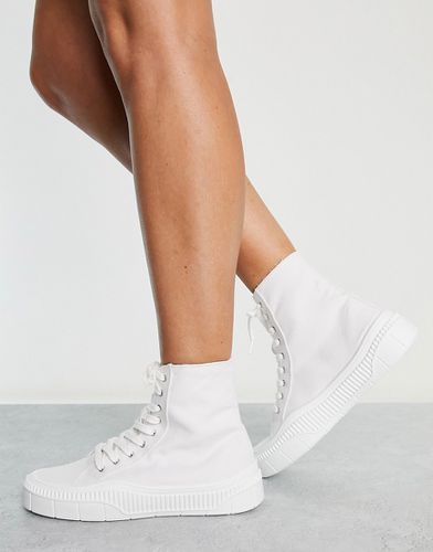 Sneaker alte in tela bianche - WHITE-Bianco - Kaltur - Modalova