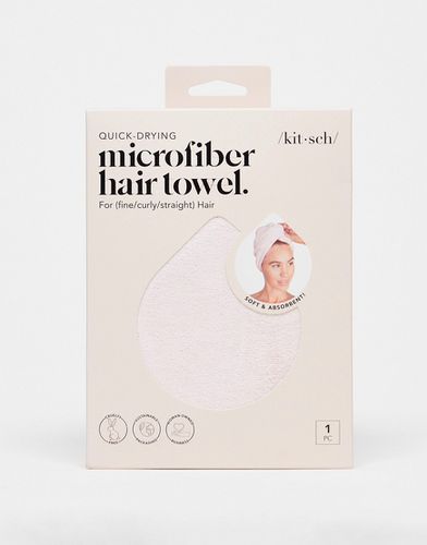 Asciugamano in microfibra per capelli - Cipria-Nessun colore - Kitsch - Modalova