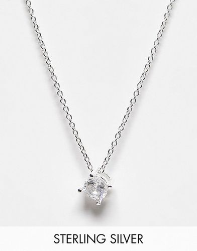 Collana in argento sterling con piccolo pendente con cristallo - Kingsley Ryan - Modalova