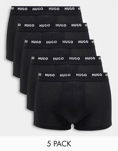 HUGO - Bodywear - Confezione da 5 boxer aderenti neri-Nero - HUGO Bodywear - Modalova