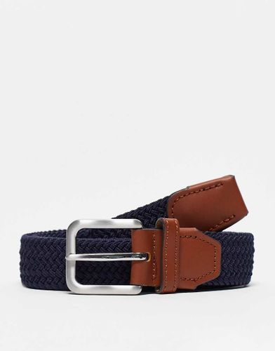 Cintura intessuta blu navy con fibbia - Jack & Jones - Modalova