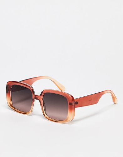 Occhiali da sole oversize quadrati arancioni sfumati-Arancione - Jeepers Peepers - Modalova