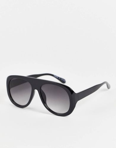 Occhiali da sole oversize neri-Nero - Object - Modalova