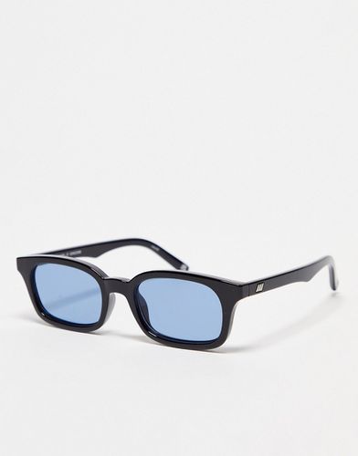Carmito - Occhiali da sole neri con lenti rettangolari blu-Nero - Le Specs - Modalova