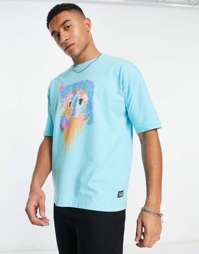 Levi's - Skate - T-shirt blu chiaro con stampa sul petto - LEVIS SKATEBOARDING - Modalova