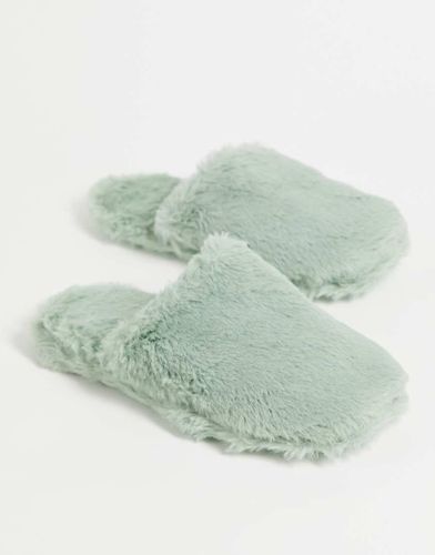 Nina - Pantofole in poliestere verde polvere - LGREEN - Lindex - Modalova