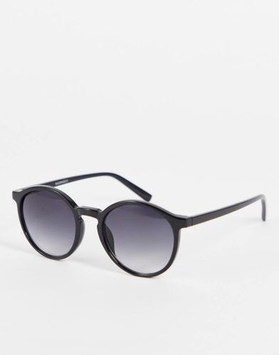 Occhiali da sole classici rotondi neri-Nero - Madein. - Modalova