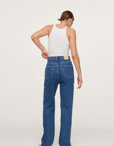 Jeans a vita bassa asimmetrica blu medio - Mango - Modalova