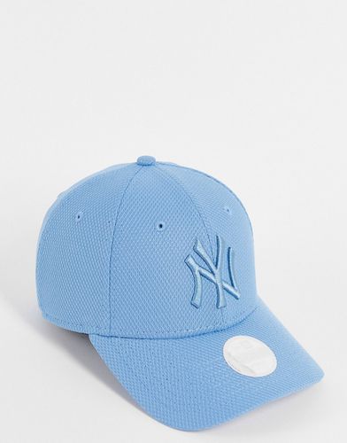 NY 9forty - Cappellino azzurro con logo NY tono su tono - New Era - Modalova