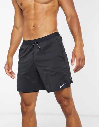 Flex Stride - Pantaloncini 2 in 1 neri da 7"-Nero - Nike Running - Modalova
