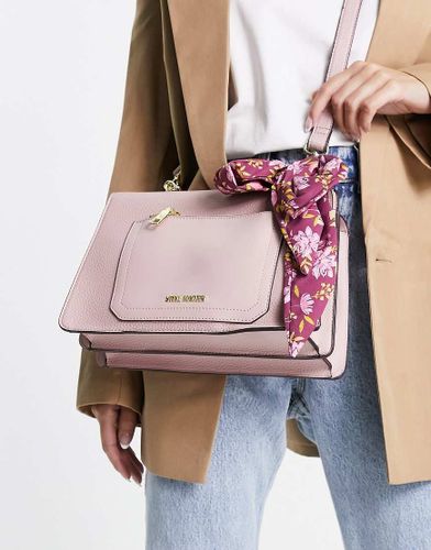 Borsa a tracolla rosa con foulard - Steve Madden - Modalova