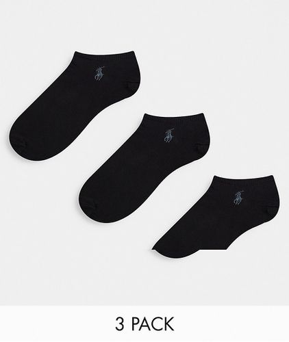 Confezione da 3 paia di calzini sportivi neri-Nero - Polo Ralph Lauren - Modalova