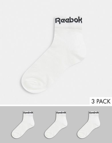 Training - Confezione da 3 paia di calzini sportivi alla caviglia bianchi-Bianco - Reebok - Modalova