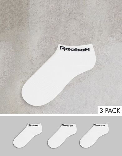 Training - Core - Confezione da 3 paia di calzini alla caviglia bianchi-Bianco - Reebok - Modalova