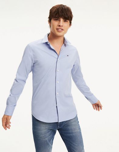 Camicia slim elasticizzata blu - Tommy Jeans - Modalova