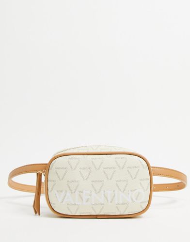 Liuto - Borsa a tracolla bianca con monogramma-Bianco - Valentino Bags - Modalova